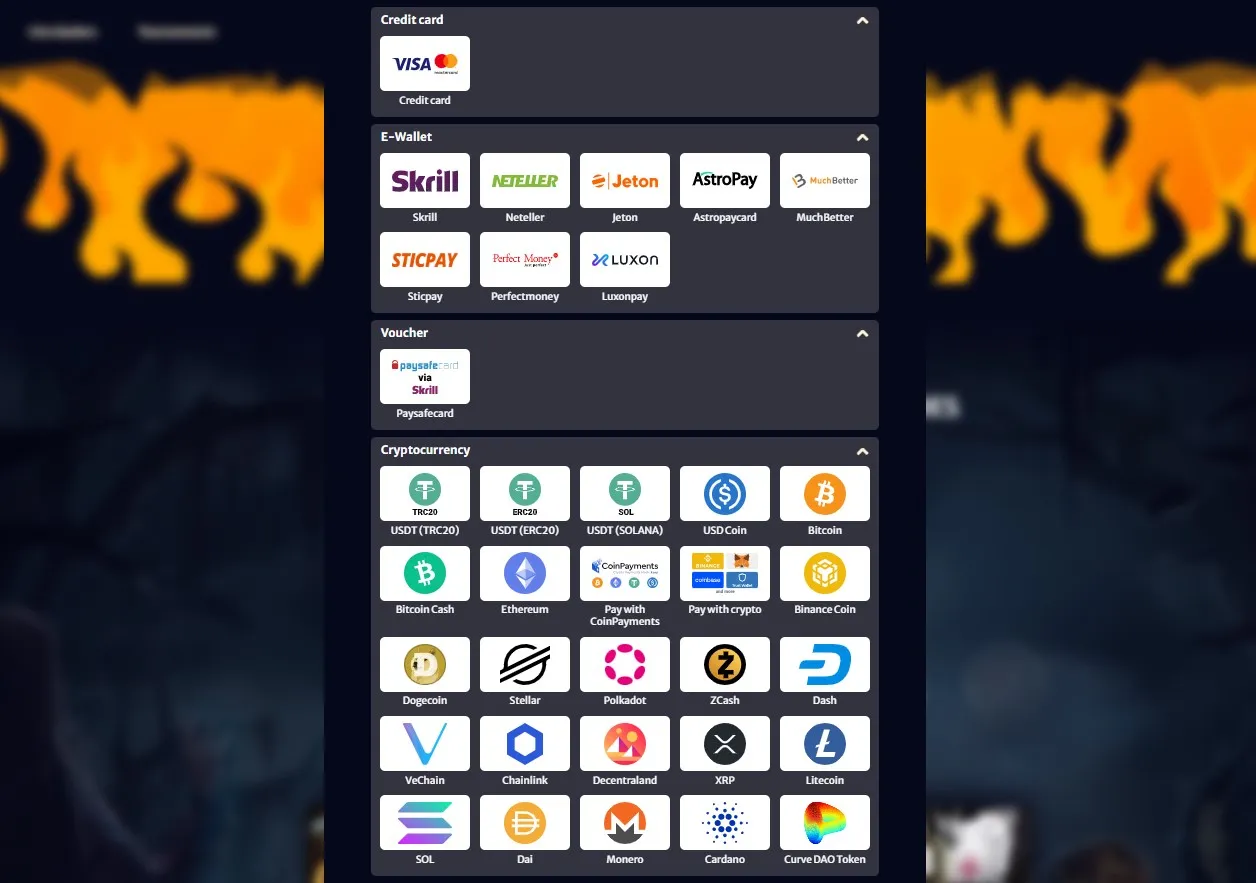 Hellspin casino Metodi di Deposito e Prelievo