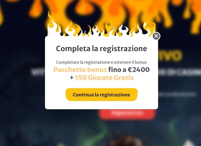HellSPIN CASINO Passaggio per la registrazione 3